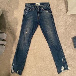 Gap distressed mom jeans, size 27